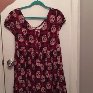 Plaid skull dress ☀️ Final price drop